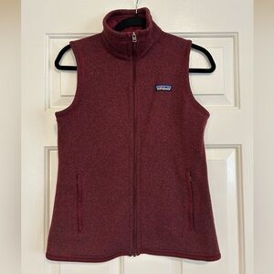 Patagonia Women's Maroon Fleece Vest size S